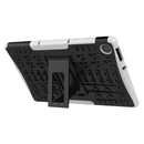 For Lenovo Tab M10 HD Gen 2 (TB-X306F) Tire Texture TPU+PC Shockproof Case with Holder(White)
