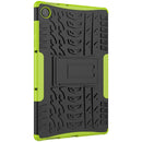 For Lenovo Tab M10 HD Gen 2 (TB-X306F) Tire Texture TPU+PC Shockproof Case with Holder(Green)