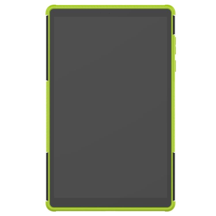 For Lenovo Tab M10 HD Gen 2 (TB-X306F) Tire Texture TPU+PC Shockproof Case with Holder(Green)