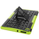 For Lenovo Tab M10 HD Gen 2 (TB-X306F) Tire Texture TPU+PC Shockproof Case with Holder(Green)