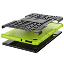 For Lenovo Tab M10 HD Gen 2 (TB-X306F) Tire Texture TPU+PC Shockproof Case with Holder(Green)