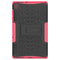 For Lenovo Tab M10 HD Gen 2 (TB-X306F) Tire Texture TPU+PC Shockproof Case with Holder(Pink)