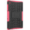 For Lenovo Tab M10 HD Gen 2 (TB-X306F) Tire Texture TPU+PC Shockproof Case with Holder(Pink)