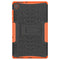 For Lenovo Tab M10 HD Gen 2 (TB-X306F) Tire Texture TPU+PC Shockproof Case with Holder(Orange)