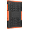 For Lenovo Tab M10 HD Gen 2 (TB-X306F) Tire Texture TPU+PC Shockproof Case with Holder(Orange)