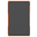 For Lenovo Tab M10 HD Gen 2 (TB-X306F) Tire Texture TPU+PC Shockproof Case with Holder(Orange)