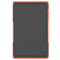 For Lenovo Tab M10 HD Gen 2 (TB-X306F) Tire Texture TPU+PC Shockproof Case with Holder(Orange)