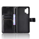 For Samsung Galaxy A32 5G Retro Crazy Horse Texture Horizontal Flip Leather Case with Holder & Card Slots & Lanyard(Black)