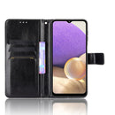 For Samsung Galaxy A32 5G Retro Crazy Horse Texture Horizontal Flip Leather Case with Holder & Card Slots & Lanyard(Black)