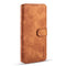 For Samsung Galaxy S21 Ultra 5G DG.MING Retro Oil Side Horizontal Flip Case with Holder & Card Slots & Wallet(Brown)