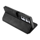 For Samsung Galaxy S21 Ultra 5G DG.MING Retro Oil Side Horizontal Flip Case with Holder & Card Slots & Wallet(Black)