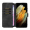 For Samsung Galaxy S21 Ultra 5G DG.MING Retro Oil Side Horizontal Flip Case with Holder & Card Slots & Wallet(Black)