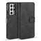 For Samsung Galaxy S21 Ultra 5G DG.MING Retro Oil Side Horizontal Flip Case with Holder & Card Slots & Wallet(Black)