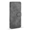 For Samsung Galaxy S21 Ultra 5G DG.MING Retro Oil Side Horizontal Flip Case with Holder & Card Slots & Wallet(Grey)