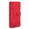 For Samsung Galaxy S21 Ultra 5G DG.MING Retro Oil Side Horizontal Flip Case with Holder & Card Slots & Wallet(Red)