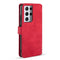 For Samsung Galaxy S21 Ultra 5G DG.MING Retro Oil Side Horizontal Flip Case with Holder & Card Slots & Wallet(Red)