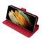 For Samsung Galaxy S21 Ultra 5G DG.MING Retro Oil Side Horizontal Flip Case with Holder & Card Slots & Wallet(Red)