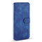 For Samsung Galaxy S21 Ultra 5G DG.MING Retro Oil Side Horizontal Flip Case with Holder & Card Slots & Wallet(Blue)