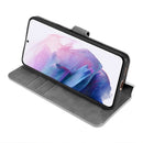 For Samsung Galaxy S21 5G DG.MING Retro Oil Side Horizontal Flip Case with Holder & Card Slots & Wallet(Grey)