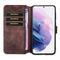 For Samsung Galaxy S21 5G DG.MING Retro Oil Side Horizontal Flip Case with Holder & Card Slots & Wallet(Coffee)