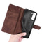 For Samsung Galaxy S21 5G DG.MING Retro Oil Side Horizontal Flip Case with Holder & Card Slots & Wallet(Coffee)