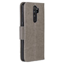 For Xiaomi Redmi Note 8 Pro Two Butterflies Embossing Pattern Horizontal Flip Leather Case with Holder & Card Slot & Wallet & Lanyard(Grey)