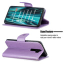 For Xiaomi Redmi Note 8 Pro Two Butterflies Embossing Pattern Horizontal Flip Leather Case with Holder & Card Slot & Wallet & Lanyard(Purple)