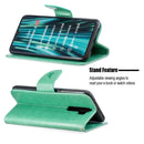 For Xiaomi Redmi Note 8 Pro Two Butterflies Embossing Pattern Horizontal Flip Leather Case with Holder & Card Slot & Wallet & Lanyard(Green)