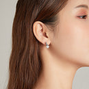 S925 Sterling Silver Cat Pearl Women Earrings