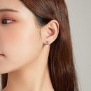 S925 Sterling Silver Cat Pearl Women Earrings