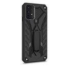 For Samsung Galaxy A52 5G / 4G Shockproof TPU + PC Protective Case with Holder(Black)