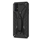 For Samsung Galaxy A52 5G / 4G Shockproof TPU + PC Protective Case with Holder(Black)