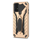 For Samsung Galaxy A52 5G / 4G Shockproof TPU + PC Protective Case with Holder(Gold)