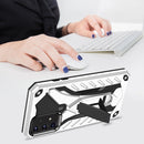 For Samsung Galaxy A52 5G / 4G Shockproof TPU + PC Protective Case with Holder(Silver)