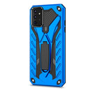 For Samsung Galaxy A72 5G / 4G Shockproof TPU + PC Protective Case with Holder(Blue)