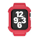 TPU Integrated Fuel Injection Watch Band For Apple Watch Series 7 45mm / 6 & SE & 5 & 4 44mm / 3 & 2 & 1 42mm(Red)