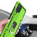 For Samsung Galaxy A12 Cool Armor PC + TPU Shockproof Case with 360 Degree Rotation Ring Holder(Green)