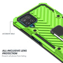For Samsung Galaxy A12 Cool Armor PC + TPU Shockproof Case with 360 Degree Rotation Ring Holder(Green)