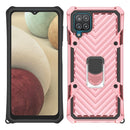 For Samsung Galaxy A12 Cool Armor PC + TPU Shockproof Case with 360 Degree Rotation Ring Holder(Rose Gold)