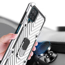 For Samsung Galaxy A12 Cool Armor PC + TPU Shockproof Case with 360 Degree Rotation Ring Holder(Silver)