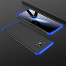 For Xiaomi Poco X3 NFC GKK Three Stage Splicing Full Coverage PC Case(Black+Blue)