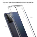 For Samsung Galaxy A72 5G / 4G Scratchproof TPU + Acrylic Protective Case(Transparent)