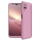 For Samsung Galaxy A12 GKK Three Stage Splicing Full Coverage PC Case(Rose Gold)
