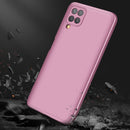 For Samsung Galaxy A12 GKK Three Stage Splicing Full Coverage PC Case(Rose Gold)