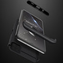 For Samsung Galaxy A12 GKK Three Stage Splicing Full Coverage PC Case(Black)