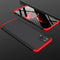 For Samsung Galaxy A12 GKK Three Stage Splicing Full Coverage PC Case(Black+Red)