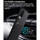 For vivo X60 Pro 5G Classic Tilt Strip Grain Magnetic Shockproof PC + TPU Case(Blue)