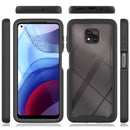 For Motorola Moto G Power (2021) Starry Sky Solid Color Series Shockproof PC + TPU Protective Case(Black)