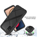 For Samsung Galaxy A02s (EU Version) Starry Sky Solid Color Series Shockproof PC + TPU Protective Case(Black)