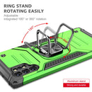 For Samsung Galaxy Note 10 Plus Magnetic Armor Shockproof TPU + PC Case with Metal Ring Holder(Green)